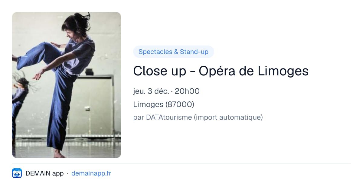 Close up - Opéra de Limoges — Limoges