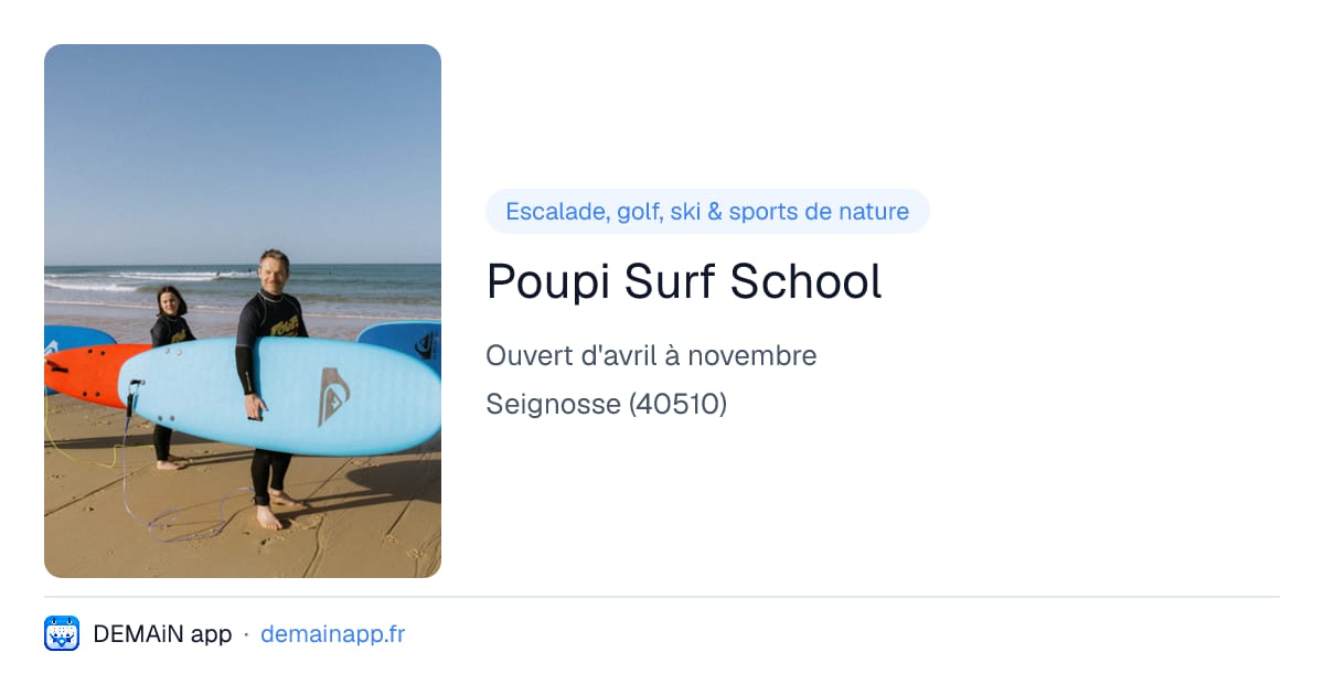 Poupi Surf School — Seignosse