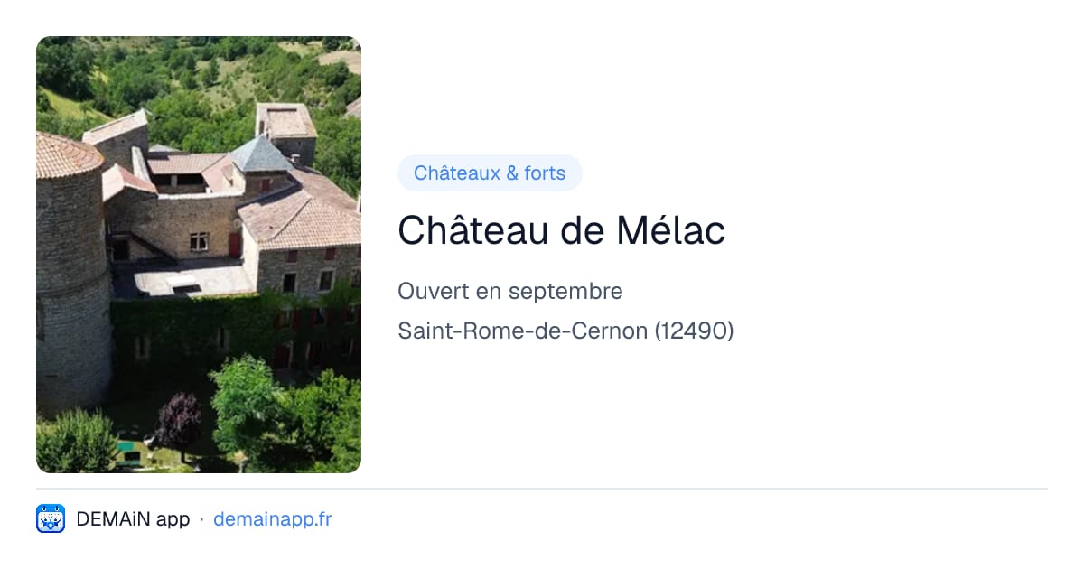 Château de Mélac — Saint-Rome-de-Cernon