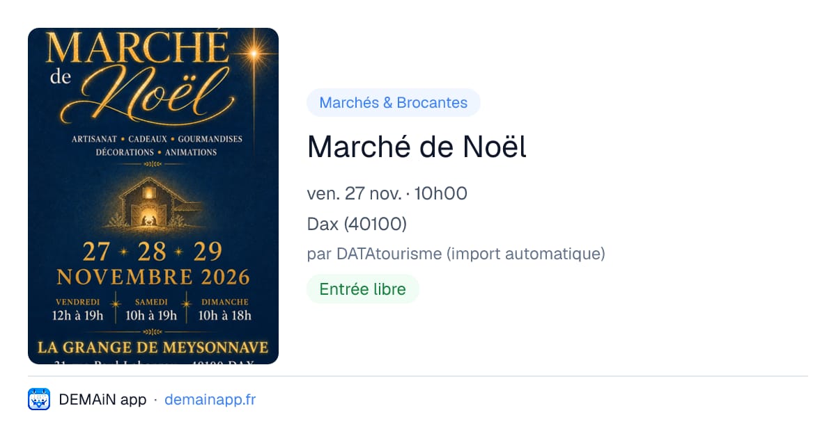 Marché de Noël — Dax