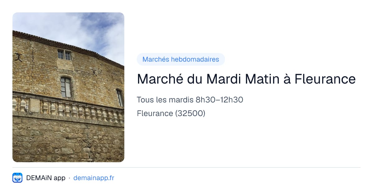 Marché du Mardi Matin à Fleurance — Fleurance