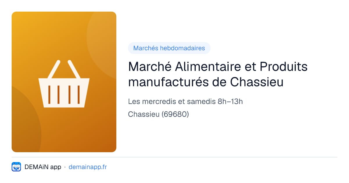 Marché Alimentaire et Produits manufacturés de Chassieu — Chassieu