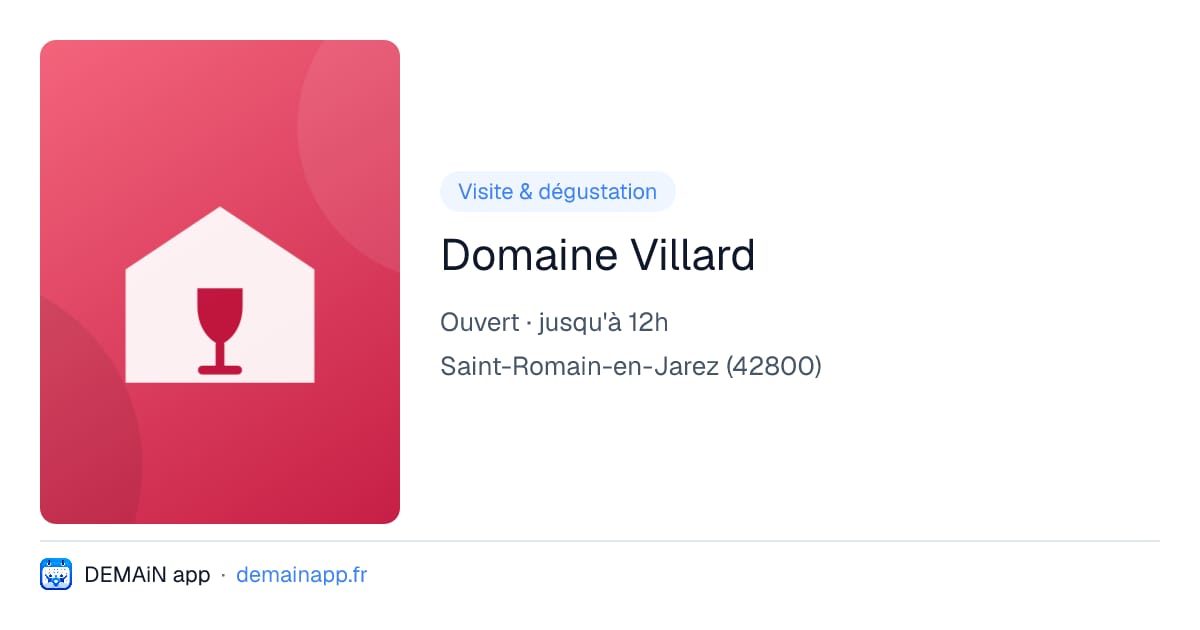 Domaine Villard — Saint-Romain-en-Jarez