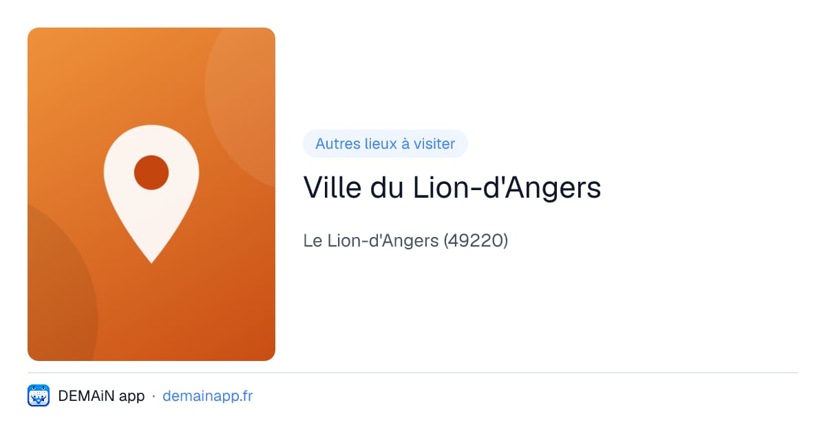 Ville du Lion-d'Angers — Le Lion-d'Angers