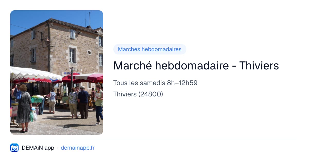 Marché hebdomadaire - Thiviers — Thiviers