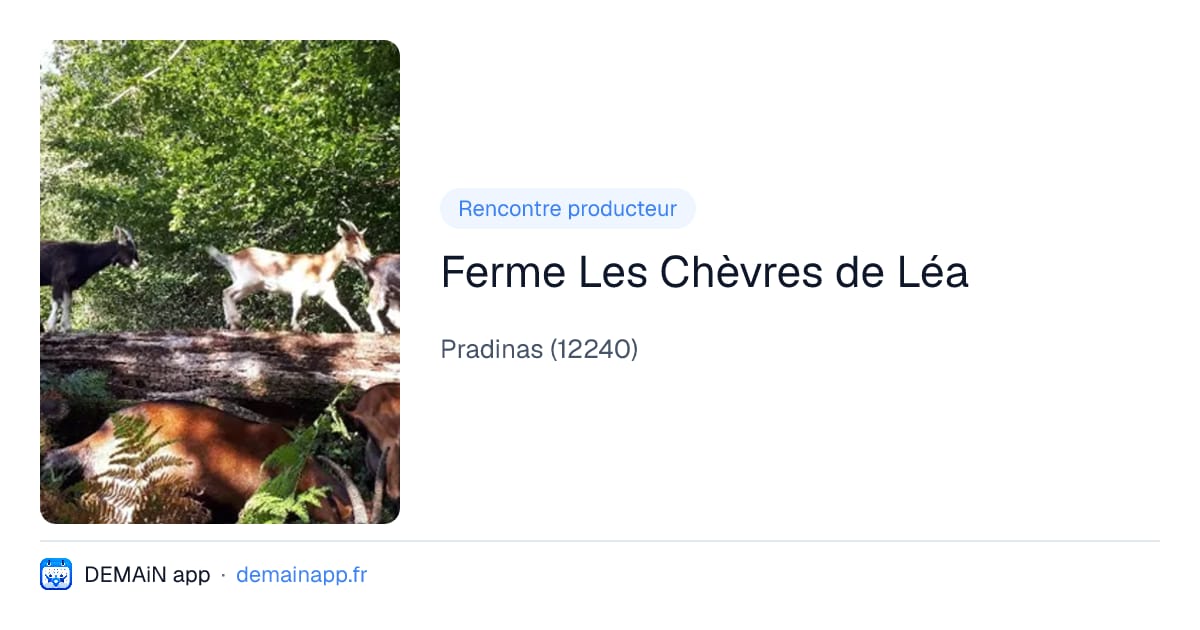 Ferme Les Chèvres de Léa — Pradinas