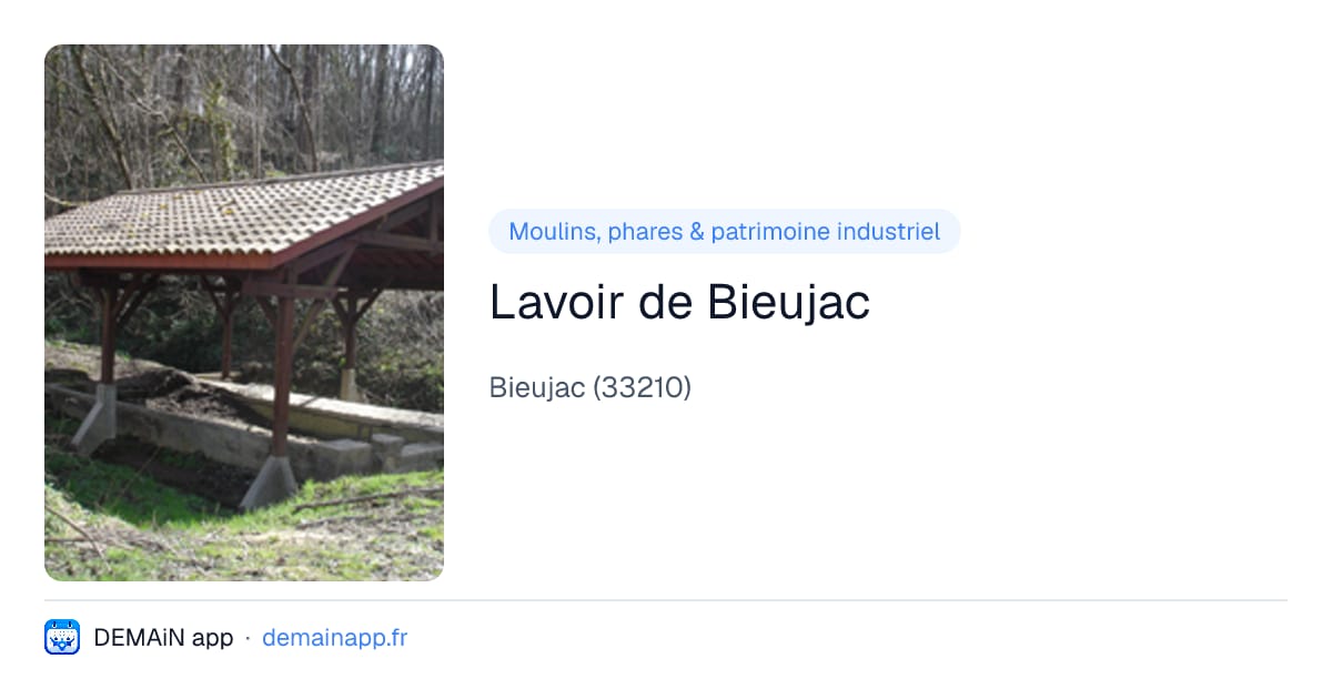 Lavoir de Bieujac — Bieujac
