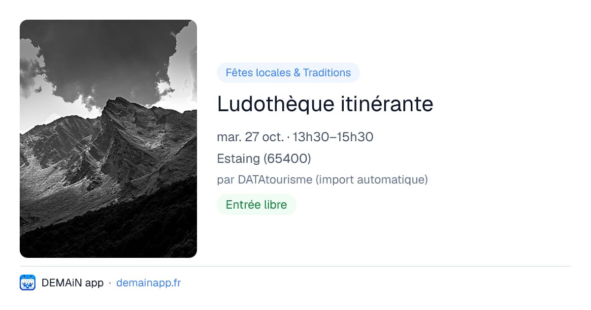 Ludothèque itinérante — Estaing