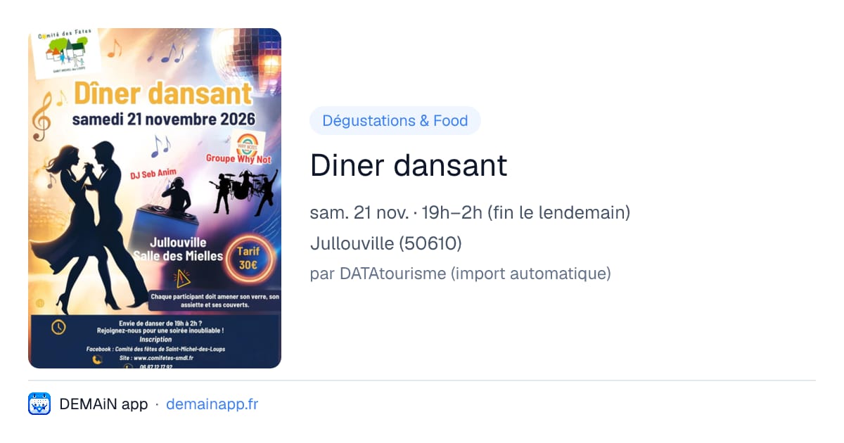 Diner dansant — Jullouville