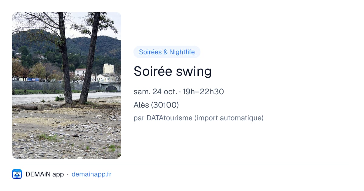 Soirée swing — Alès