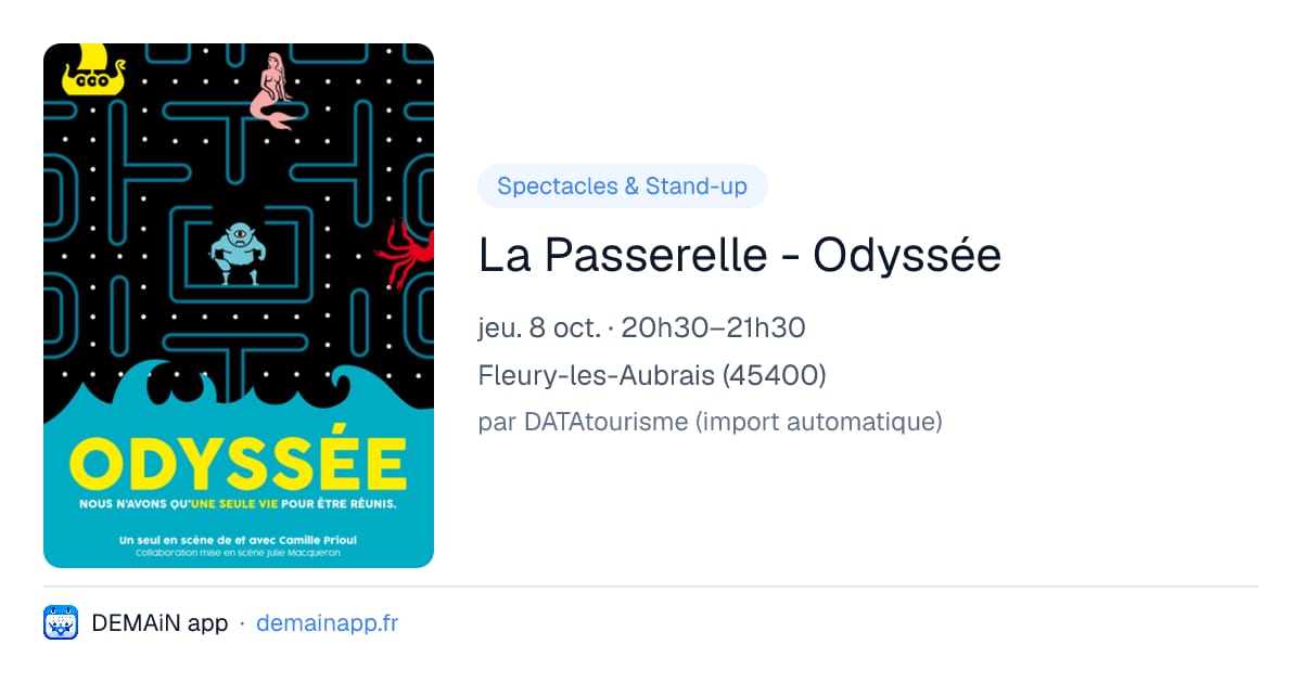 La Passerelle - Odyssée — Fleury-les-Aubrais