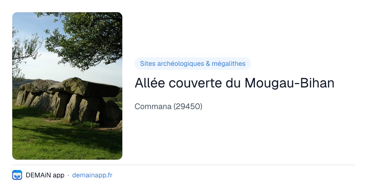 Allée couverte du Mougau-Bihan — Commana