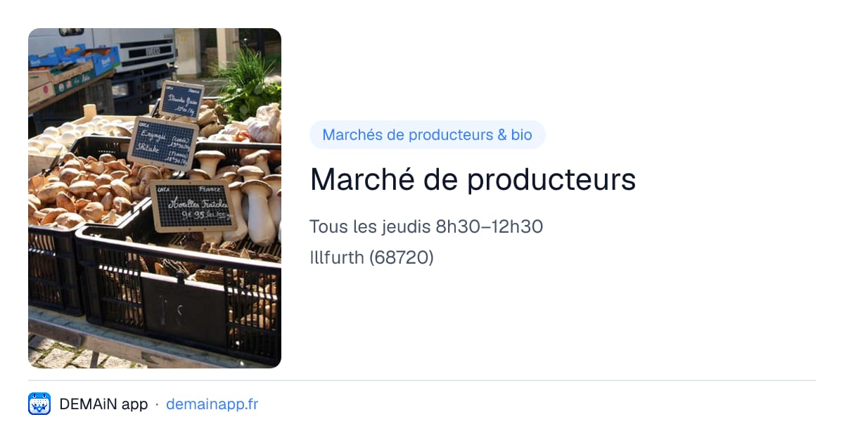 Marché de producteurs — Illfurth