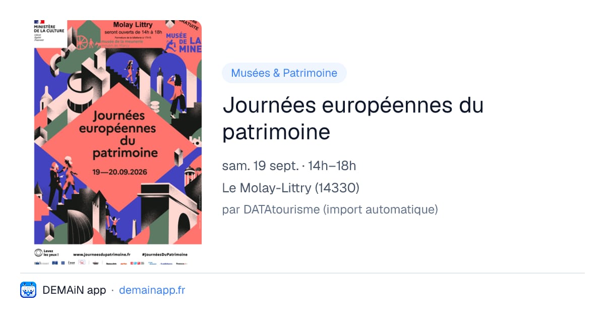 Journées européennes du patrimoine — Le Molay-Littry