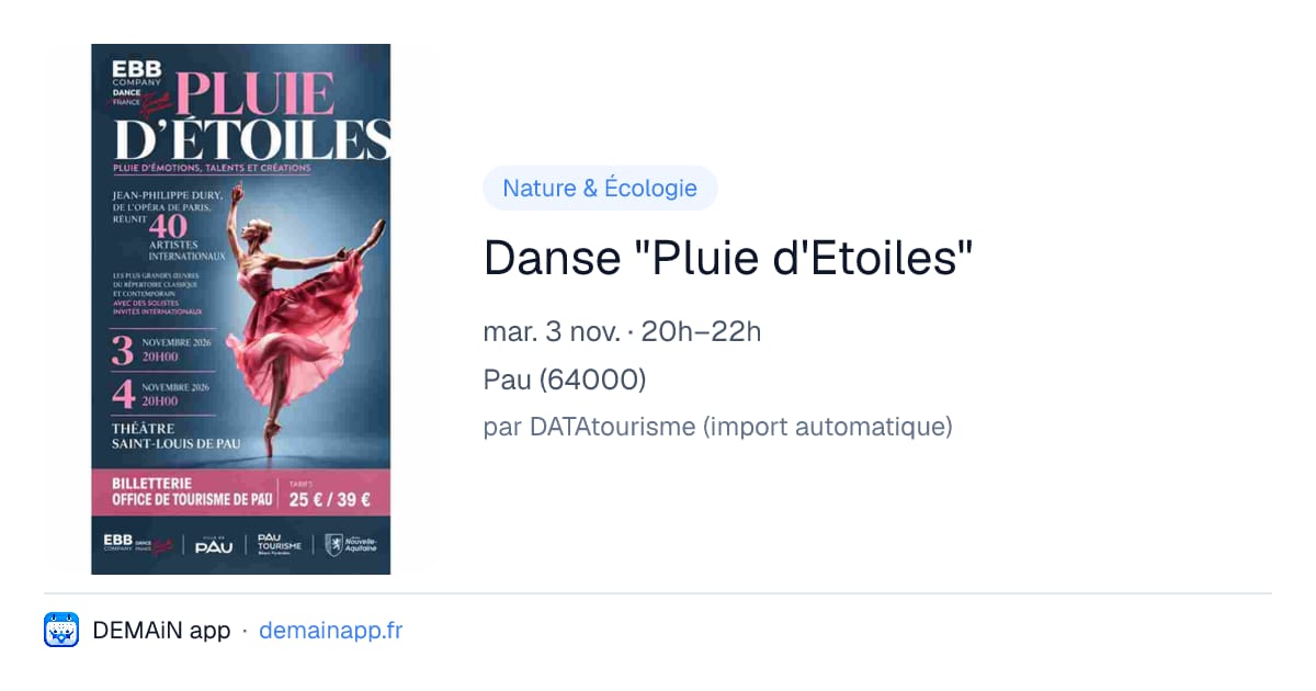 Danse "Pluie d'Etoiles" — Pau