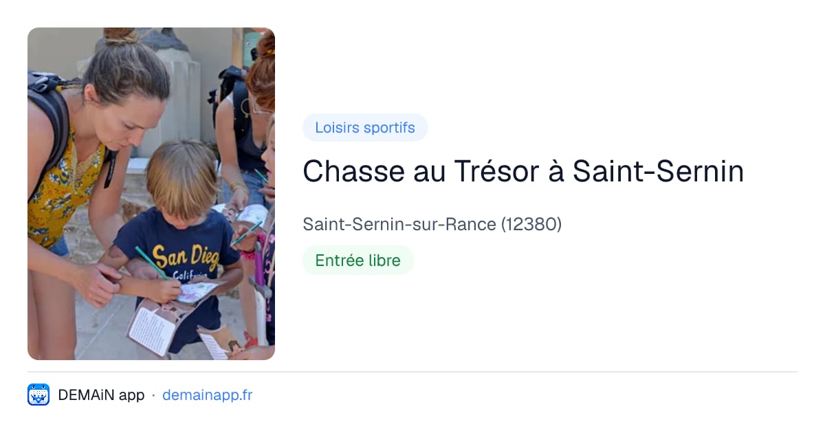 Chasse au Trésor à Saint-Sernin — Saint-Sernin-sur-Rance