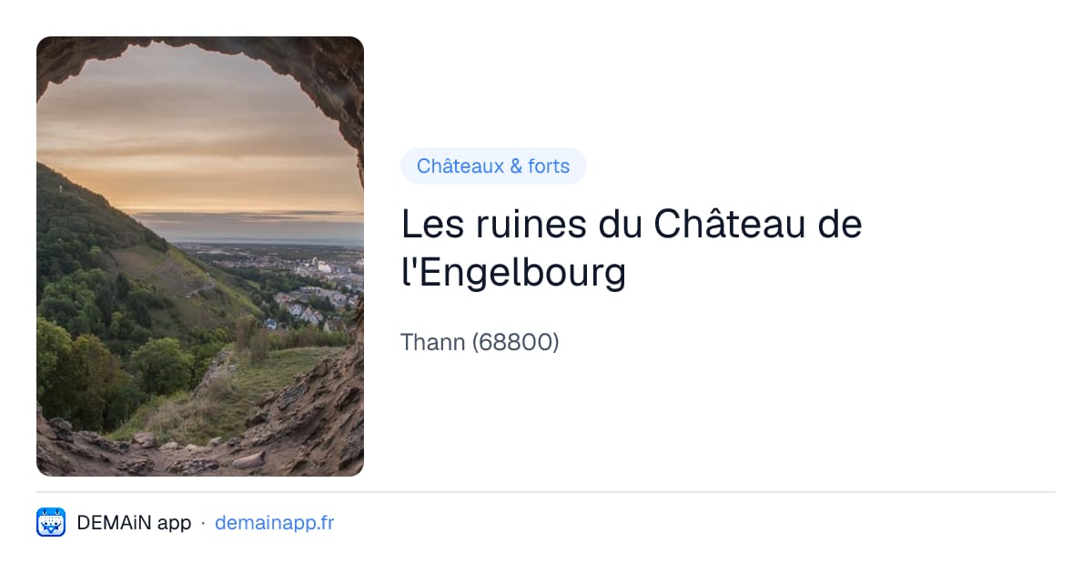 Les ruines du Château de l'Engelbourg — Thann