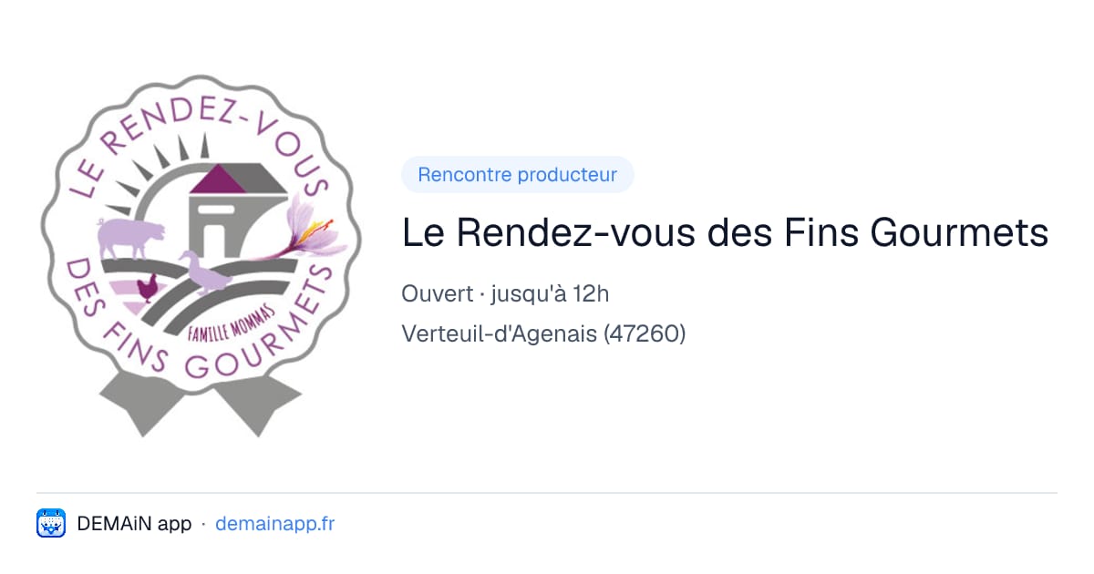 Le Rendez-vous des Fins Gourmets — Verteuil-d'Agenais