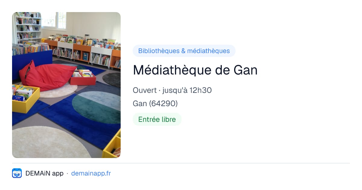 Médiathèque de Gan — Gan