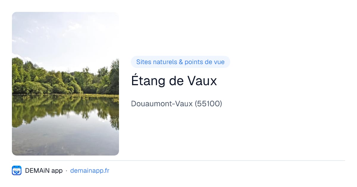 Étang de Vaux — Douaumont-Vaux