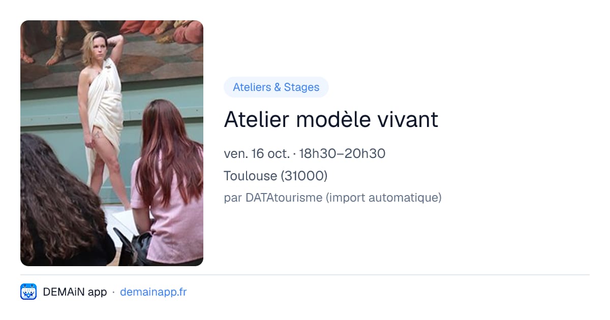 Atelier modèle vivant — Toulouse