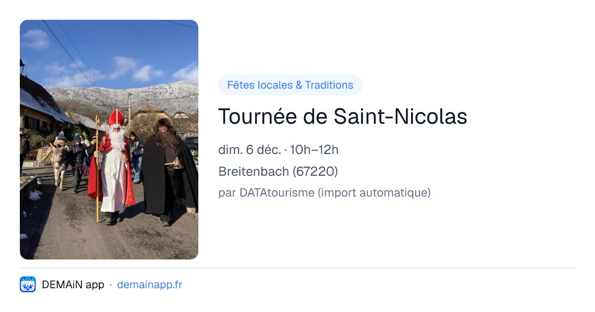 Tournée de Saint-Nicolas — Breitenbach