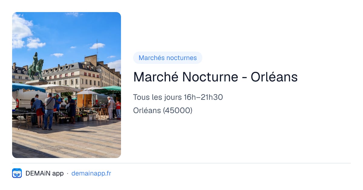 Marché Nocturne - Orléans — Orléans