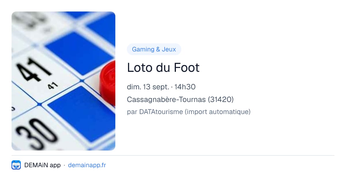Loto du Foot — Cassagnabère-Tournas