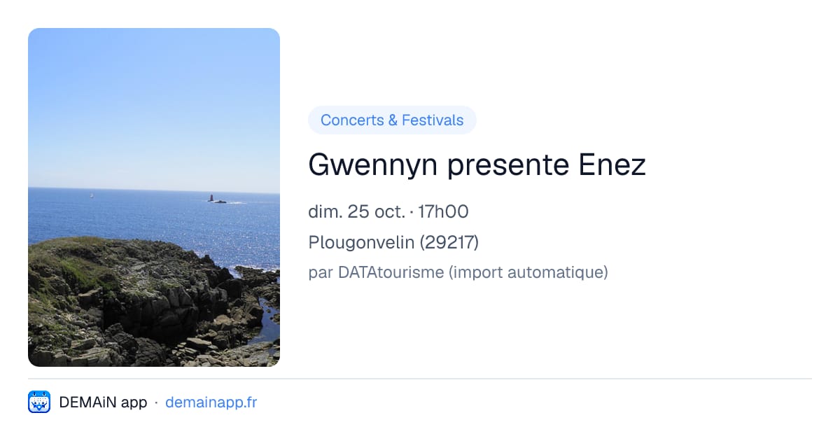 Gwennyn presente Enez — Plougonvelin
