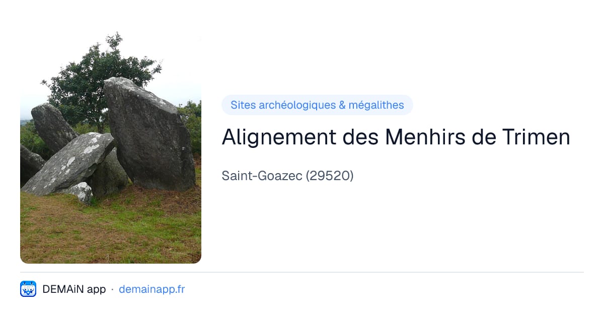 Alignement des Menhirs de Trimen — Saint-Goazec