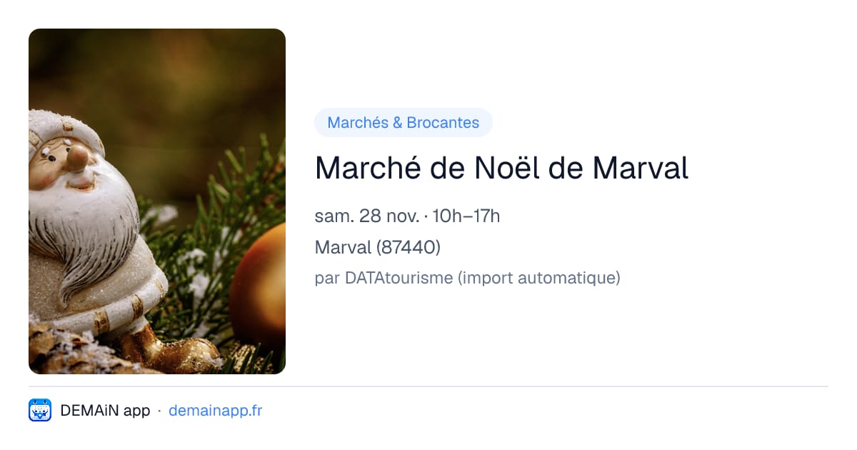 Marché de Noël de Marval — Marval