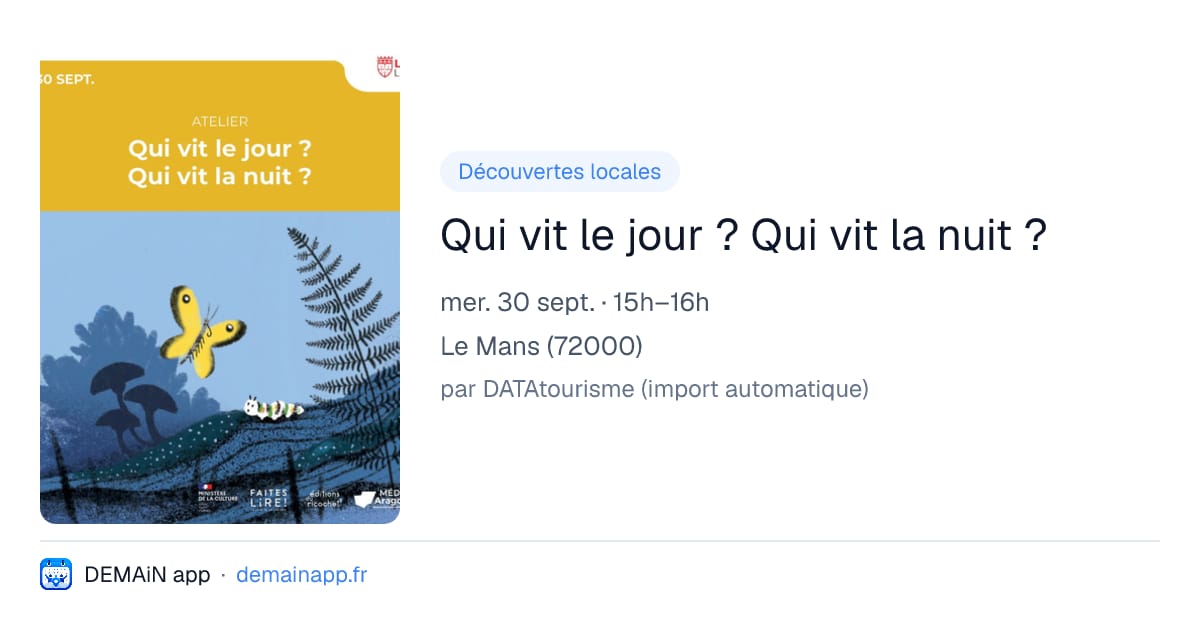 Qui vit le jour ? Qui vit la nuit ? — Le Mans