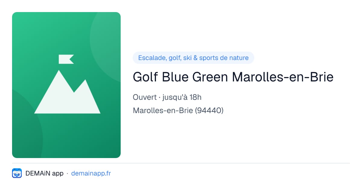 Golf Blue Green Marolles-en-Brie — Marolles-en-Brie