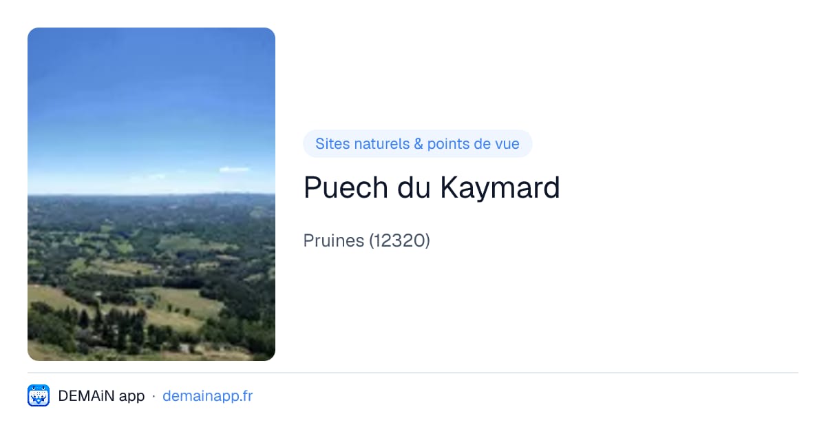 Puech du Kaymard — Pruines