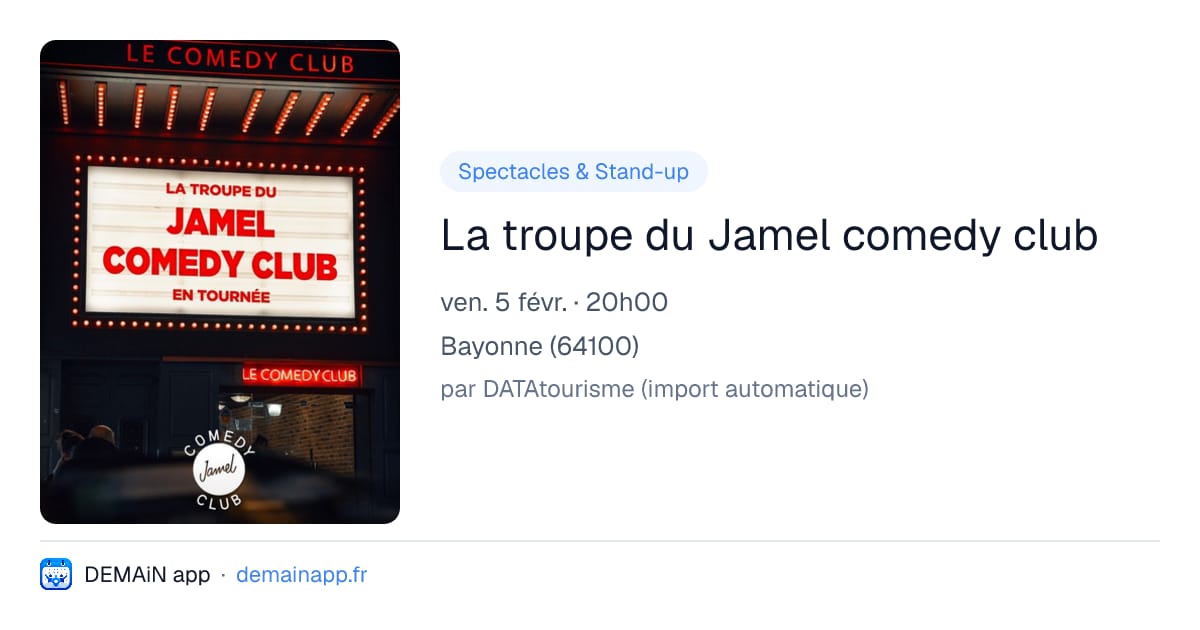 La troupe du Jamel comedy club — Bayonne