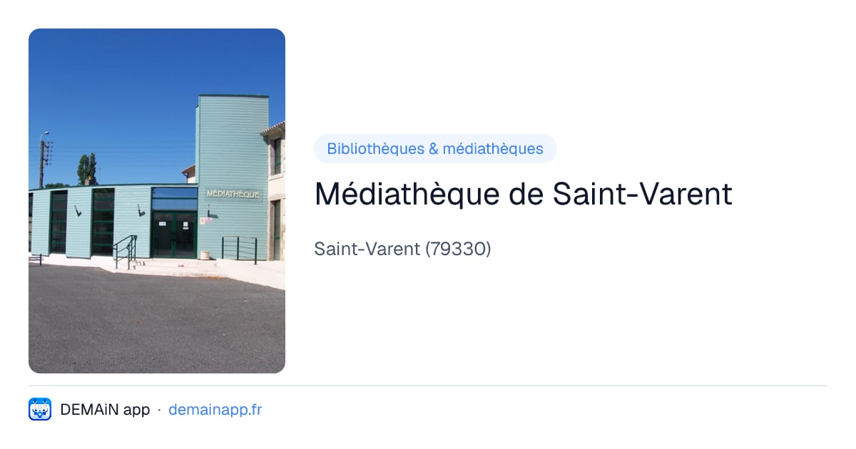 Médiathèque de Saint-Varent — Saint-Varent