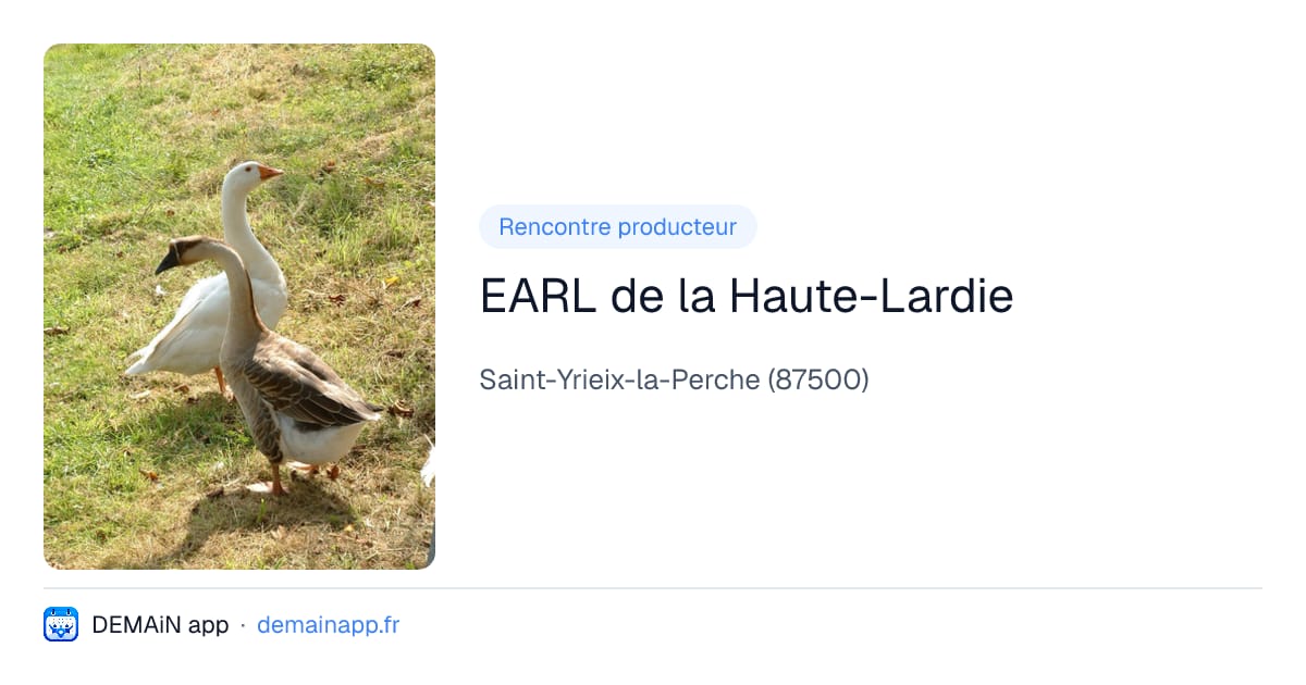 EARL de la Haute-Lardie — Saint-Yrieix-la-Perche