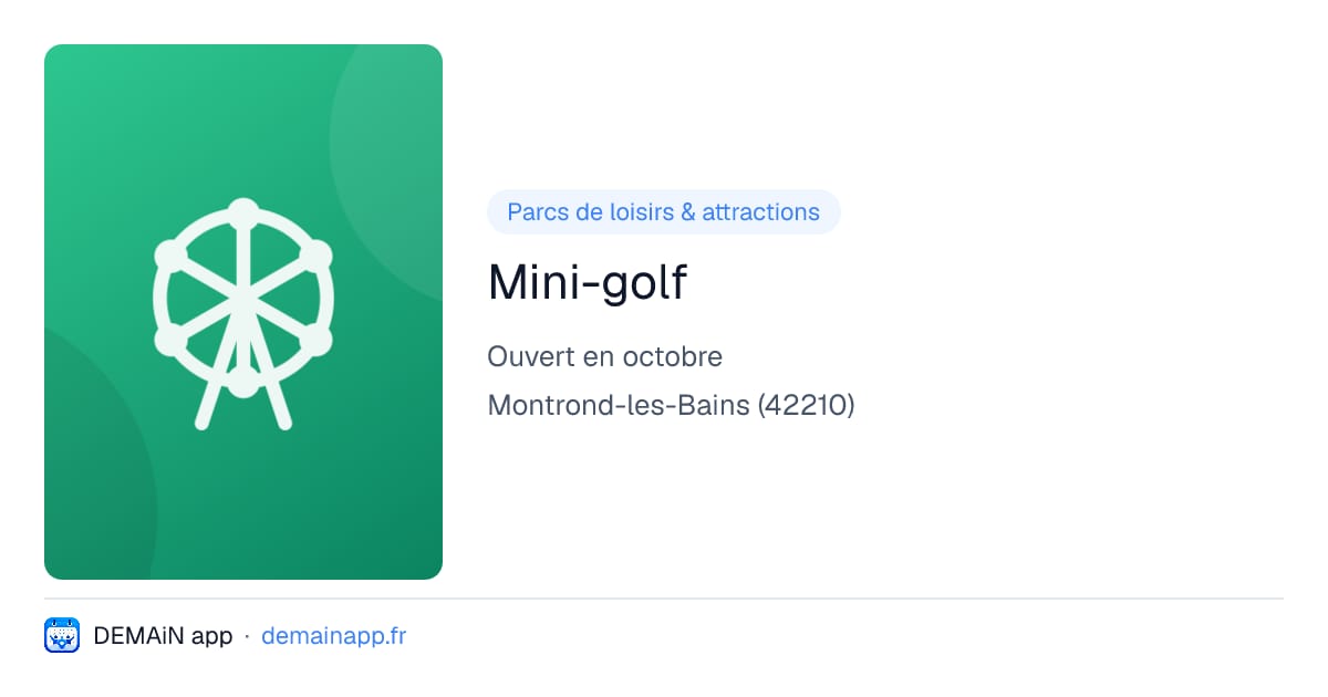 Mini-golf — Montrond-les-Bains