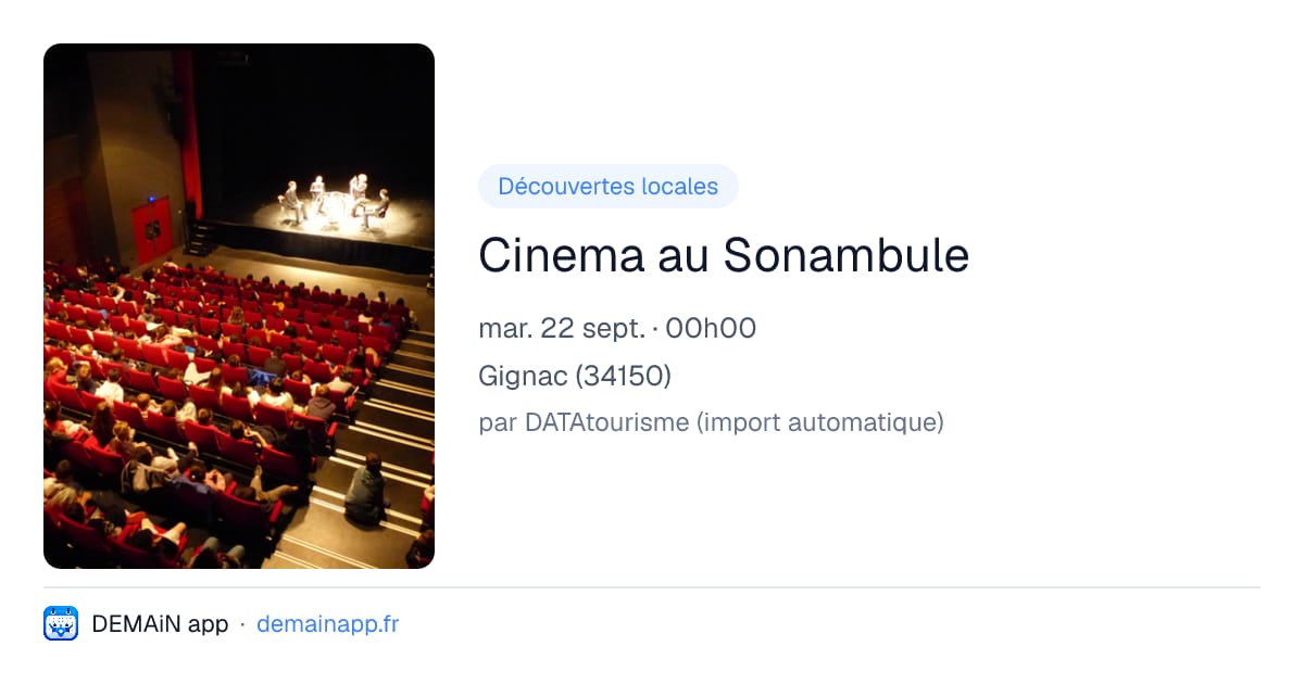 Cinema au Sonambule — Gignac