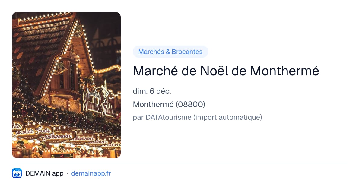 Marché de Noël de Monthermé — Monthermé
