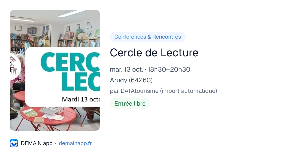 Cercle de Lecture — Arudy