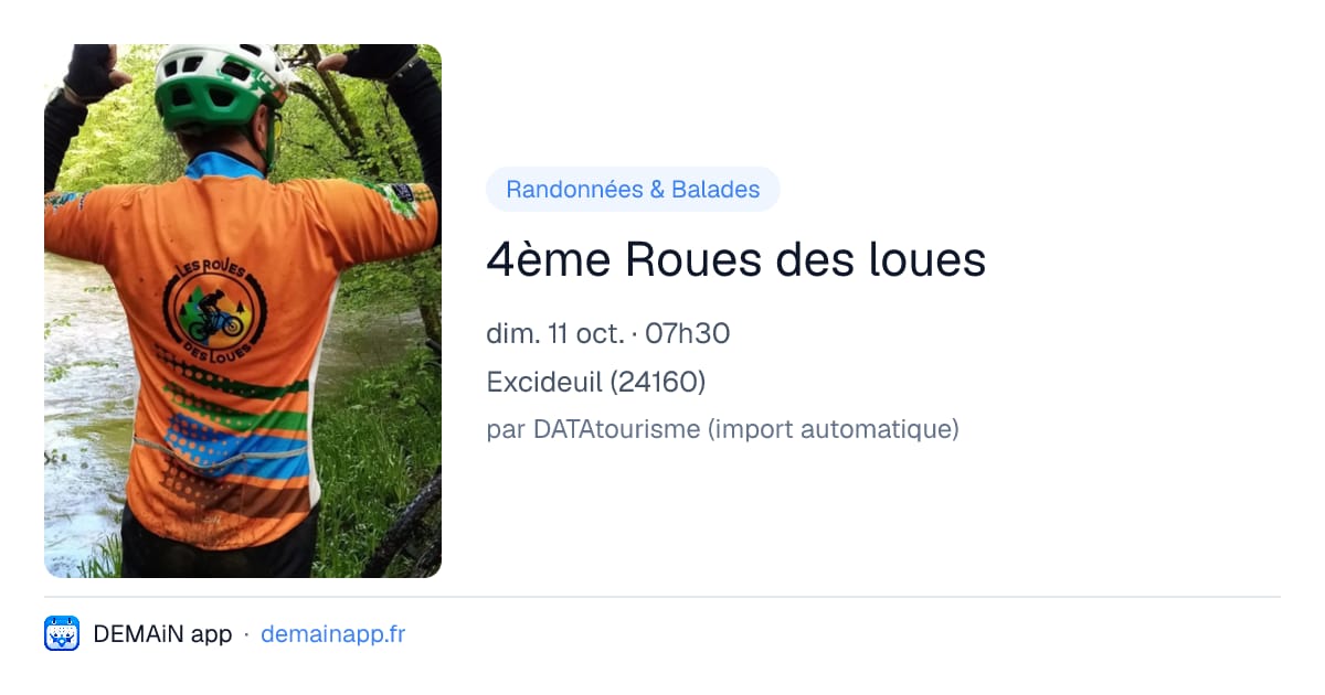 4ème Roues des loues — Excideuil