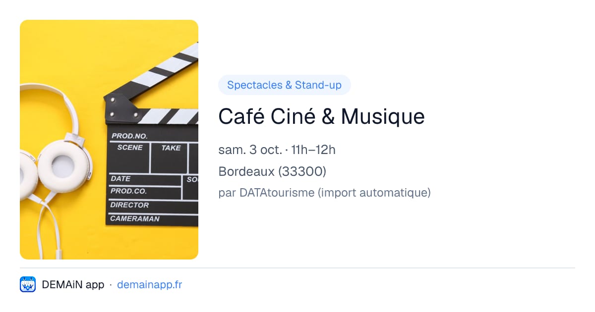 Café Ciné & Musique — Bordeaux