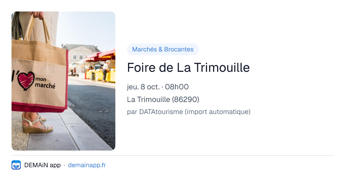 Foire de La Trimouille — La Trimouille