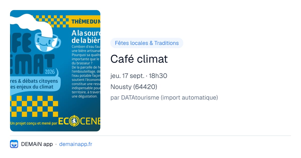 Café climat — Nousty