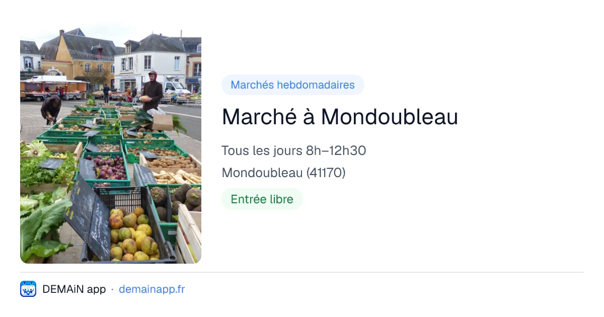 Marché à Mondoubleau — Mondoubleau