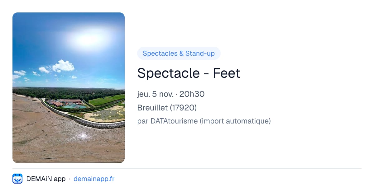 Spectacle - Feet — Breuillet