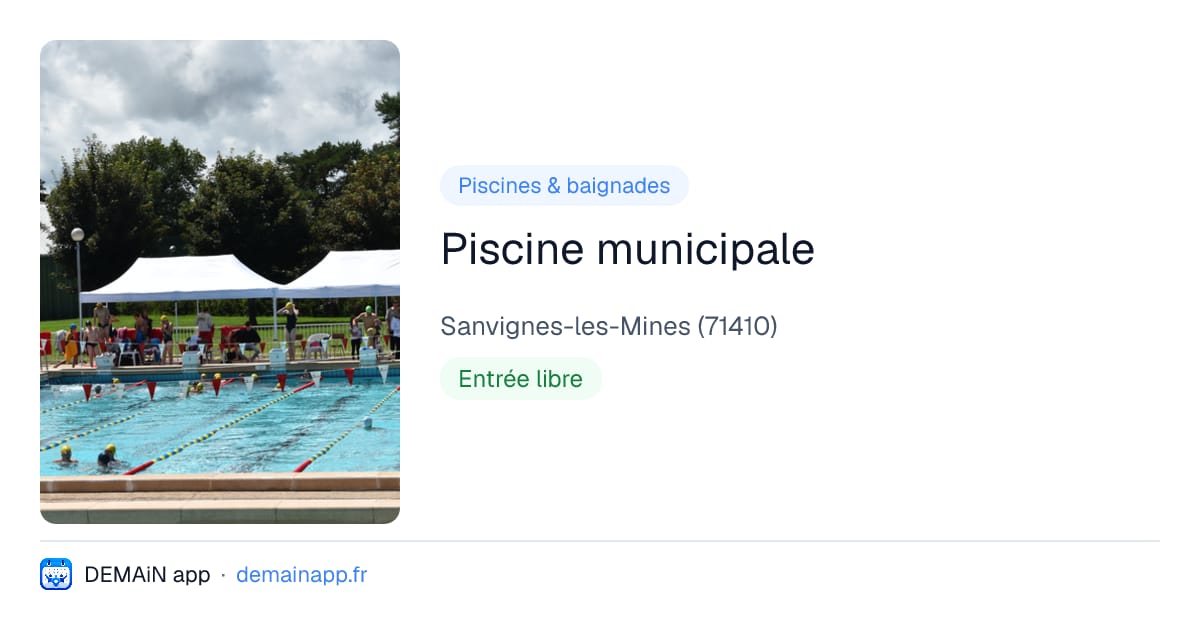 Piscine municipale — Sanvignes-les-Mines