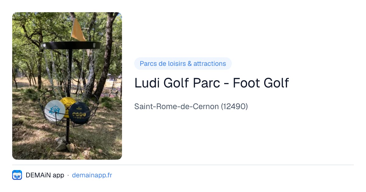 Ludi Golf Parc - Foot Golf — Saint-Rome-de-Cernon