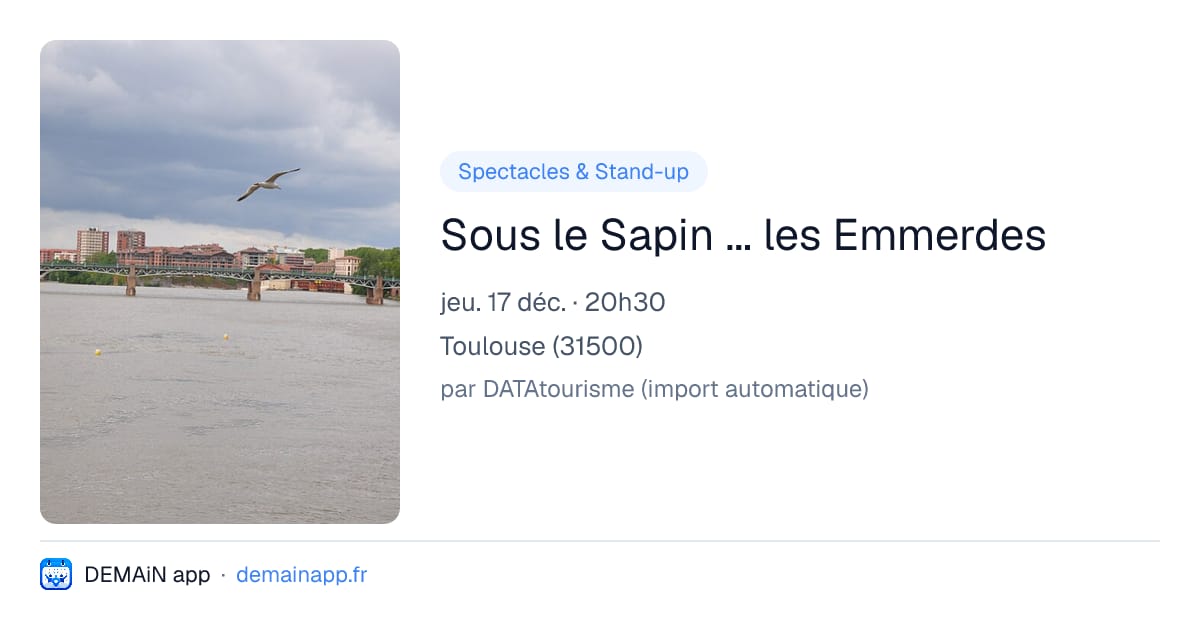 Sous le Sapin ... les Emmerdes — Toulouse